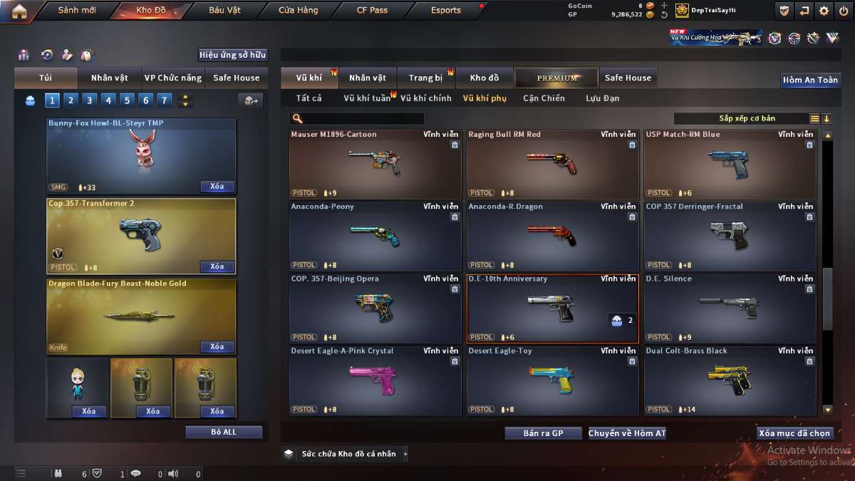 shop acc cf uy tin gia re